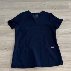 Figs Women's Navy Scrub Top - Small